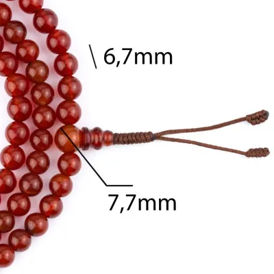 Чотки із сердоліку HandiCraft 108 намистин 6.7 мм (27196) Чотки із сердоліку HandiCraft 108 намистин 6.7 мм (27196)