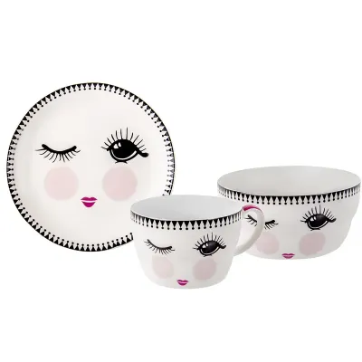 Фарфоровый набор Pretty face 3 предмета для детей Lefard AL120787
