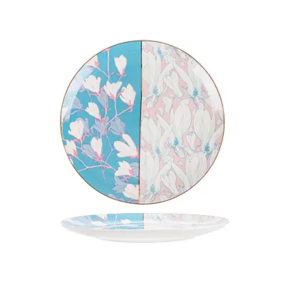 Тарілки сервіровки в наборі 6 штук діаметр 26 см Pink-Blue AL120792 Lefard