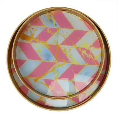 Комплект підносів Mosaic 37 см із 2 штук Lefard AL120992 Комплект підносів Mosaic 37 см із 2 штук Lefard AL120992