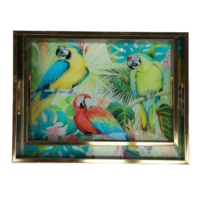 Комплект підносів Parrots 40х30 см із 2 штук Lefard AL121002 Комплект підносів Parrots 40х30 см із 2 штук Lefard AL121002
