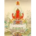 Чотки вервиця з натурального каменю Гірський кришталь рожевий Swayambhu ST 108 намистин 8.4 мм (27194)