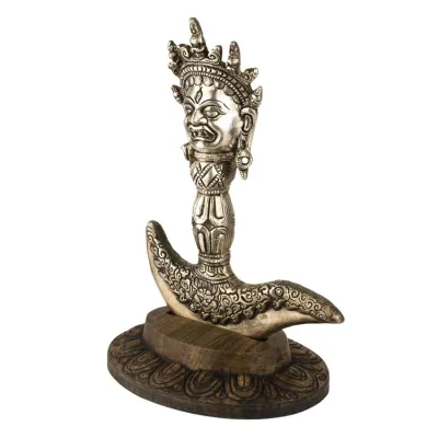Картіка HandiCraft тиб. Дрігуг + підставка Бронза зі срібленням 23 см (26354) Картіка HandiCraft тиб. Дрігуг + підставка Бронза зі срібленням 23 см (26354)