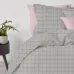 Евро наволочка COSAS GREY GEOMETRY Ранфорс 50х70 см Серый