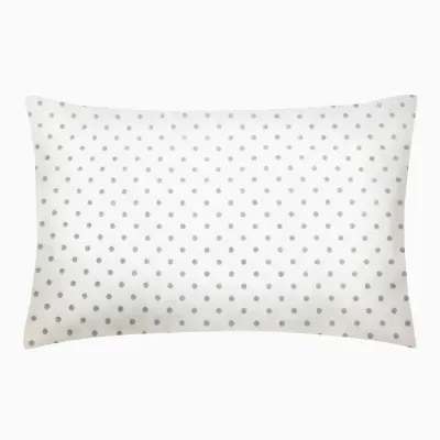 Дитяча наволочка COSAS GREY DOTS Ранфорс 40х60 см Білий