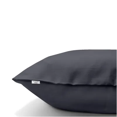 Євро наволочка COSAS GREY SATIN Сатин 50х70 см Сірий