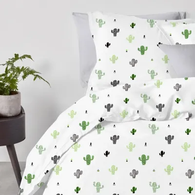 Набір наволочок COSAS GREY CACTUS 50х70 см Сірий Набір наволочок COSAS GREY CACTUS 50х70 см Сірий