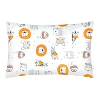 Евро наволочка COSAS LEO & GIRAFFE Ранфорс 50х70 см Терракотовый