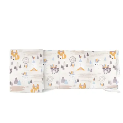 Бортики на кроватку COSAS ANIMALS BEIGE Ранфорс 30х180 см Бежевый