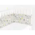 Бортики на ліжечко COSAS YELLOW STARS Ранфорс 30х180 см Сірий Бортики на ліжечко COSAS YELLOW STARS Ранфорс 30х180 см Сірий