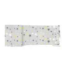 Бортики на ліжечко COSAS YELLOW STARS Ранфорс 30х180 см Сірий Бортики на ліжечко COSAS YELLOW STARS Ранфорс 30х180 см Сірий