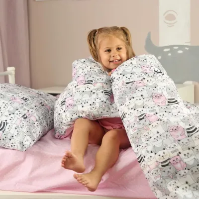 Простыня полутораспальная COSAS ROSE DOTS Ранфорс 155х240 см Розовый Простыня полутораспальная COSAS ROSE DOTS Ранфорс 155х240 см Розовый
