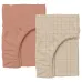 Набор Простыня на резинке COSAS COPPER/ BEIGE GEOMETRY Ранфорс 90х200х20 см 2 шт Бежевый/Коричневый