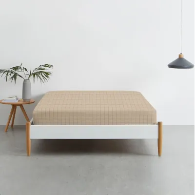 Набор Простыня на резинке COSAS COPPER/ BEIGE GEOMETRY Ранфорс 140х200х20 см 2 шт Бежевый/Коричневый Набор Простыня на резинке COSAS COPPER/ BEIGE GEOMETRY Ранфорс 140х200х20 см 2 шт Бежевый/Коричневый