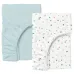 Набор Простыня на резинке COSAS LIGHT BLUE / COLOR BLOTS Ранфорс 140х200х20 см 2 шт Синий/Белый
