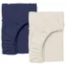 Набір простирадла на резинці COSAS BEIGE / DARK BLUE Ранфорс 160х200х20 см 2 шт Синій/Білий