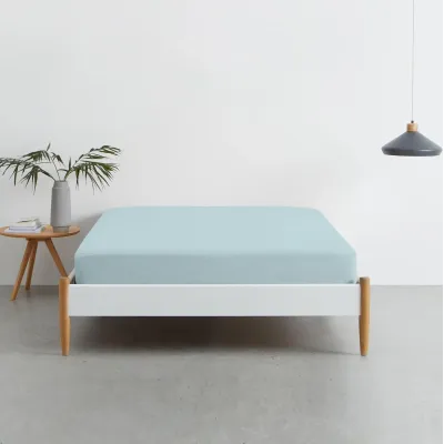 Набор Простыня на резинке COSAS BEIGE/BLUE Ранфорс 180х200х20 см 2 шт.
