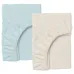 Набор Простыня на резинке COSAS BEIGE/BLUE Ранфорс 180х200х20 см 2 шт.
