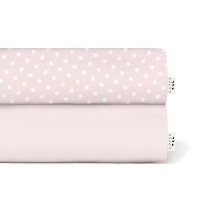 Набор Простыня на резинке COSAS ROSE/ROSE DOTS Ранфорс 180х200х20 см 2 шт.