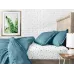 Набор Простыня на резинке COSAS SKY/COLOR BLOTS Ранфорс 180х200х20 см 2 шт Бирюзовый/Белый