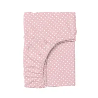 Дитяче простирадло COSAS ROSE DOTS Ранфорс 60х120х12 см Рожевий