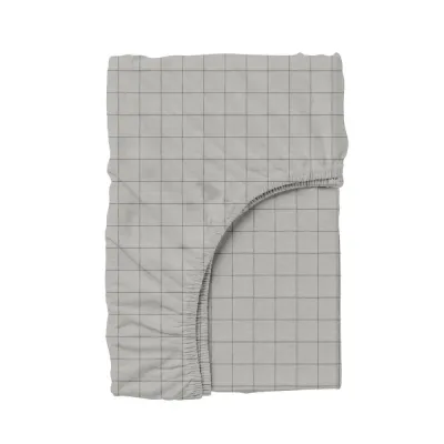 Дитяче простирадло COSAS GREY GEOMETRY Ранфорс 60х120х12 см Сірий