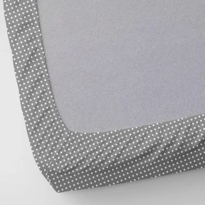 Набір простирадла на резинці COSAS DOTS Ранфорс 60х120х12 см 2 шт Бежевий/Сірий Набір простирадла на резинці COSAS DOTS Ранфорс 60х120х12 см 2 шт Бежевий/Сірий