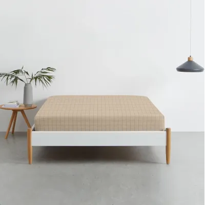 Набор Простыня на резинке COSAS BEIGE GEOMETRY Ранфорс 60х120х12 см 2 шт Бежевый/коричневый Набор Простыня на резинке COSAS BEIGE GEOMETRY Ранфорс 60х120х12 см 2 шт Бежевый/коричневый