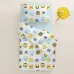Підліткова постіль з простирадлом на гумці LIGHT BLUE ANIMALS COSAS Білий 155х215 см