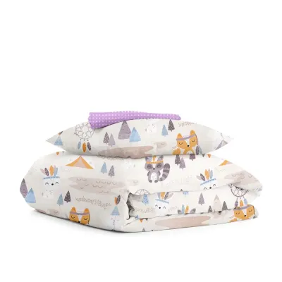Подростковое постельное белье BIG DREAM ANIMALS COSAS Бежевий 155х215 см