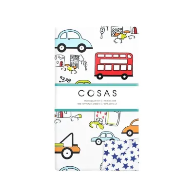 Подростковое постельное белье CARS COSAS Белый 155х215 см Подростковое постельное белье CARS COSAS Белый 155х215 см