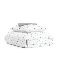 Детское постельное белье в кроватку COSAS Colorful Blots 110х140 см Разноцветный