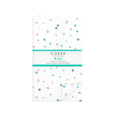 Підліткова постільна білизна COLORFUL BLOTS COSAS Білий 155х215 см