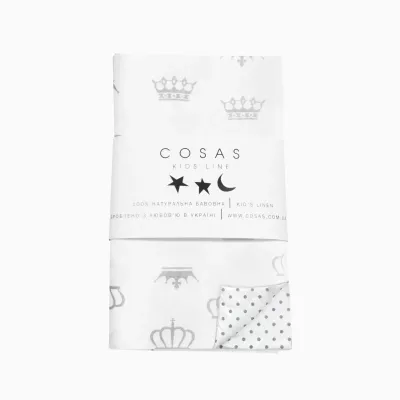 Дитяча постільна білизна Crown & DOTS COSAS Білий 110х140 см