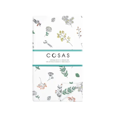 Подростковая постель с простыней на резинке WILDFLOWERS CS1 COSAS Белый 155х215 см