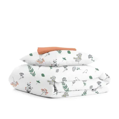 Дитяча постільна білизна Wild Flowers CS1 COSAS Білий 110х140 см