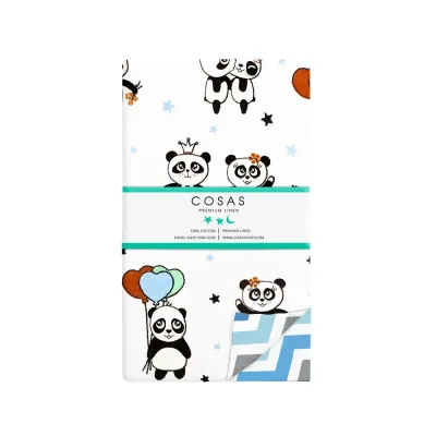 Підліткова постіль з простирадлом на гумці PANDA COSAS Блакитний 155х215 см Підліткова постіль з простирадлом на гумці PANDA COSAS Блакитний 155х215 см