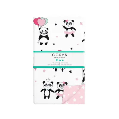 Подростковое постельное белье PANDA COSAS розовый 155х215 см Подростковое постельное белье PANDA COSAS розовый 155х215 см