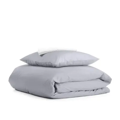 Подростковая постель с простыней на резинке SMOKY WHITE COSAS серый 155х215 см Подростковая постель с простыней на резинке SMOKY WHITE COSAS серый 155х215 см