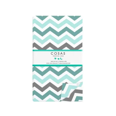 Підліткова постіль з простирадлом на гумці SMOKY MINT COSAS сірий 155х215 см