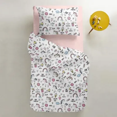 Подростковое постельное белье UNICORN SWEETS CS2 COSAS Белый 155х215 см Подростковое постельное белье UNICORN SWEETS CS2 COSAS Белый 155х215 см