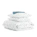 Евро комплект COSAS COLOR BLOTS Ранфорс 200х220 см Голубой/Белый