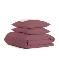 Двуспальное постельное белье Blueberry COSAS Сливовый 180х220 см