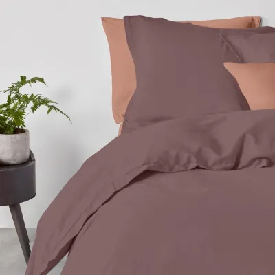 Євро постільна білизна Mousse CS1 COSAS Шоколад 200х220 см