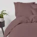 Сімейна постіль з простирадлом на гумці Mousse CS2 COSAS Шоколад 2х160х220 см