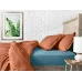 Сімейний комплект постільної білизни Amber COSAS Теракотовий 2х160х220 см