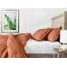 Полуторное постельное белье Amber CS7 COSAS Терракотовый 160х220 см