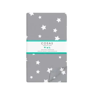 Евро постельное белье Stars CS4 COSAS серый 200х220 см