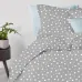 Сімейна постіль з простирадлом на гумці Grey Stars CS6 COSAS сірий 2х160х220 см Сімейна постіль з простирадлом на гумці Grey Stars CS6 COSAS сірий 2х160х220 см