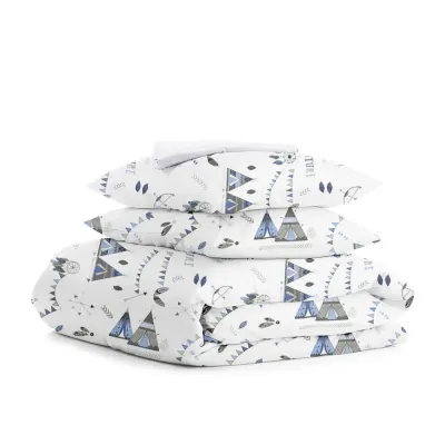 Евро постельное белье Dream White Wigwam COSAS Голубой 200х220 см
